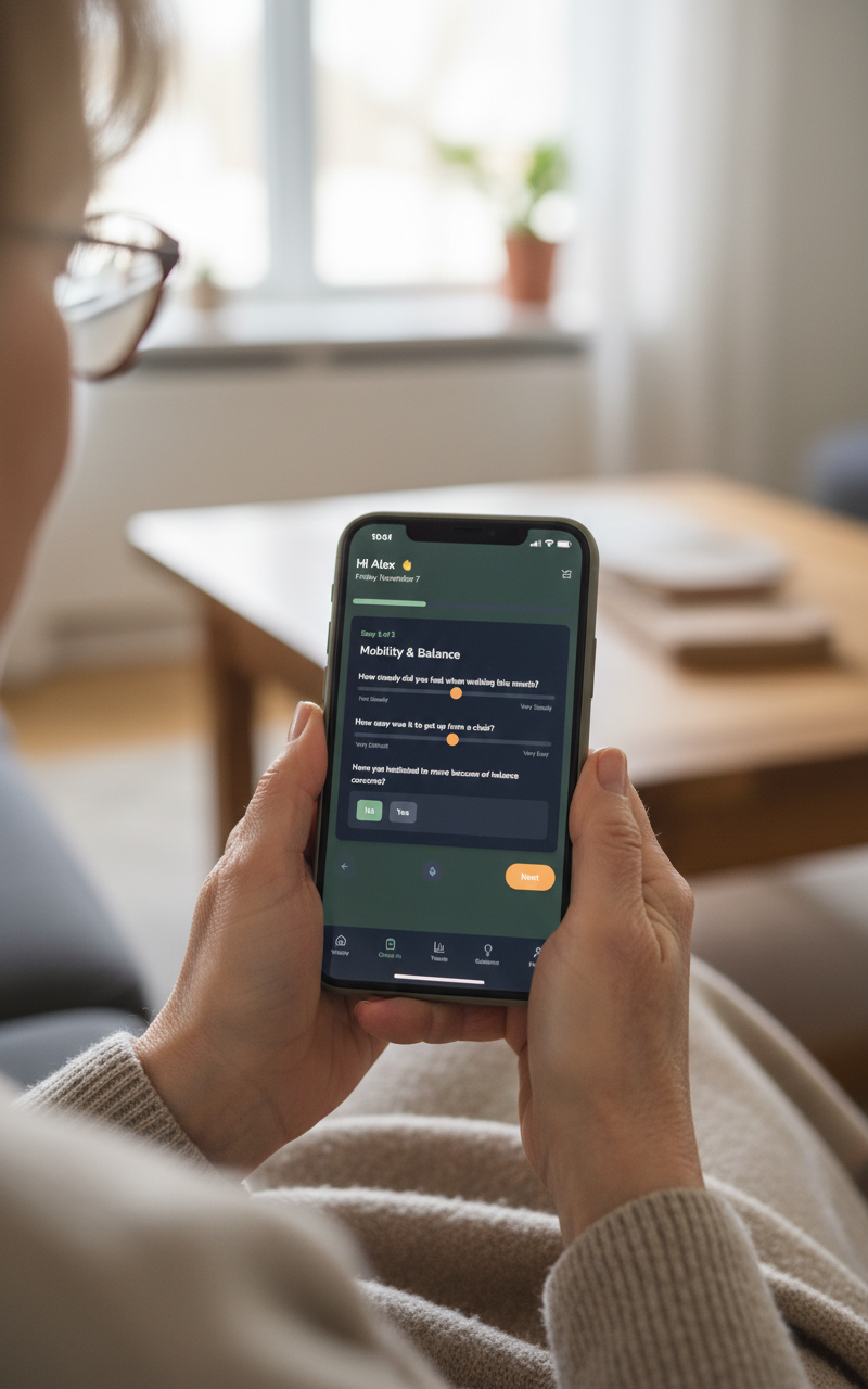 LevFria app interface on iPhone showing wellness tracking